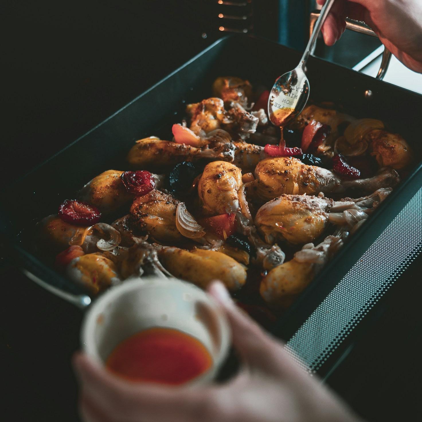 Home cook preparing ingredients in the kitchen