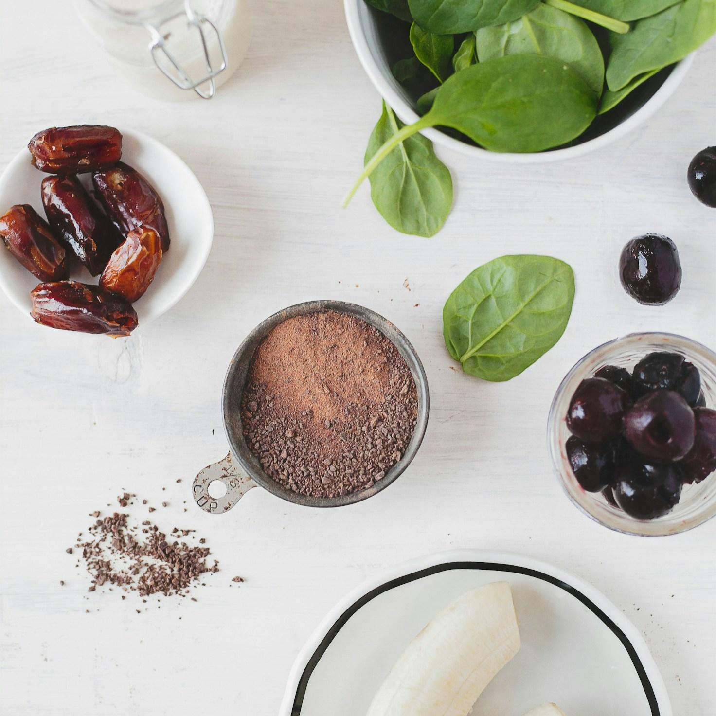 Balanced healthy meal prepared in a home kitchen